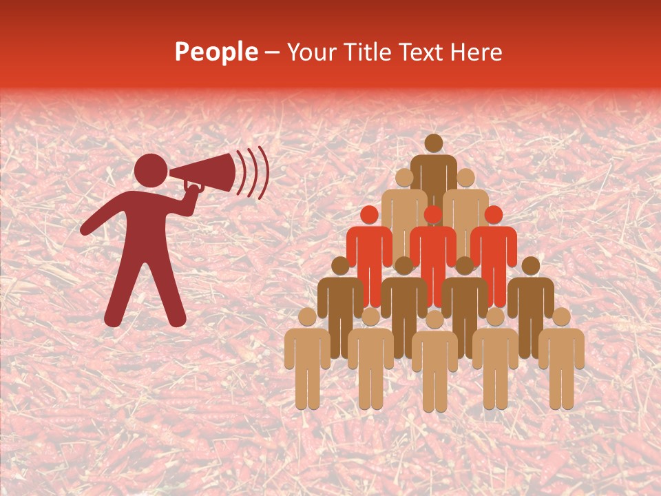 Close Up Colors Chili PowerPoint Template