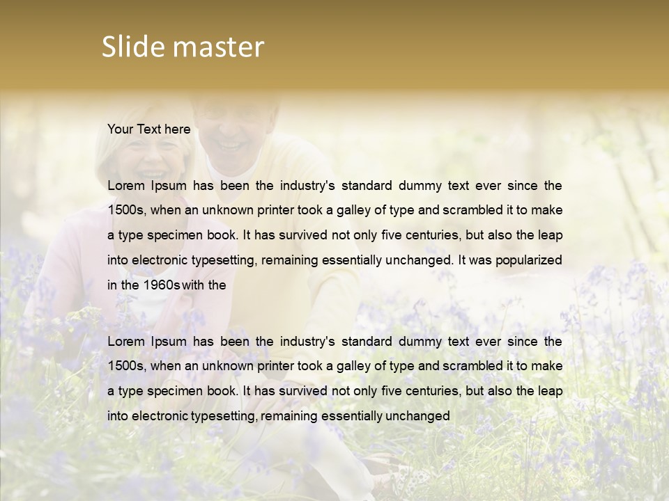 People Ethnicity Retirement PowerPoint Template