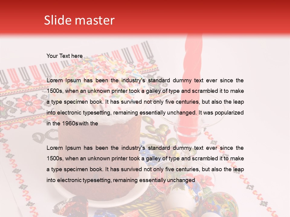 Feast Candle Yellow PowerPoint Template