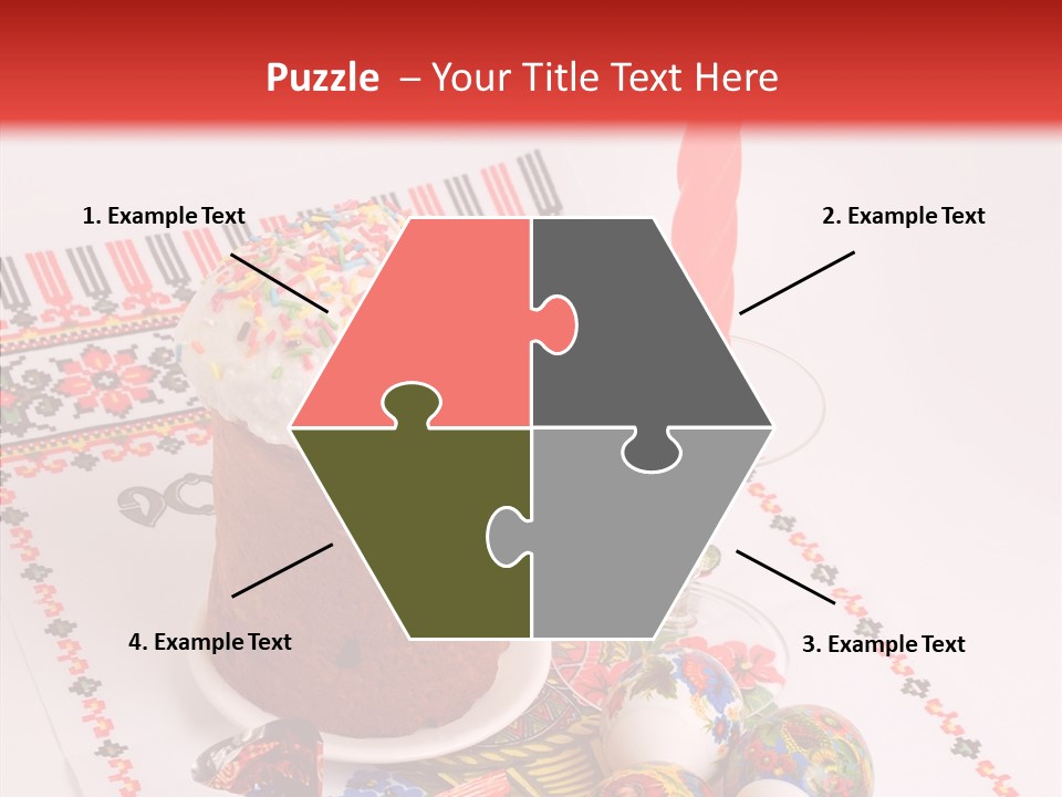 Feast Candle Yellow PowerPoint Template