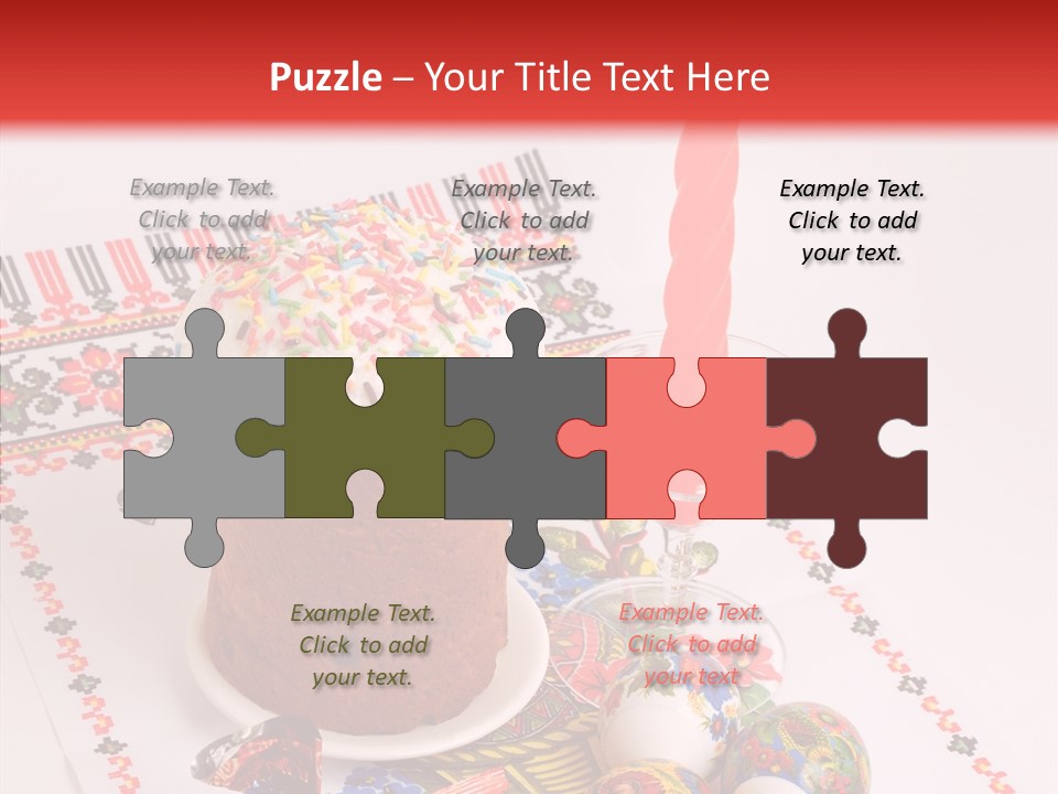 Feast Candle Yellow PowerPoint Template