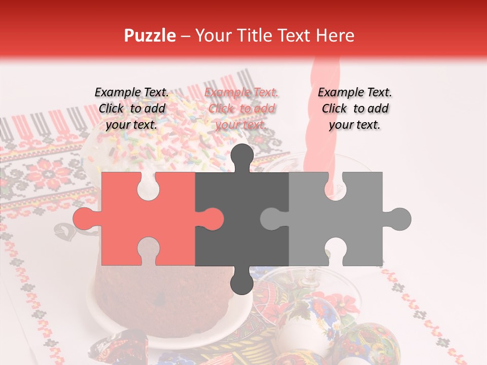 Feast Candle Yellow PowerPoint Template