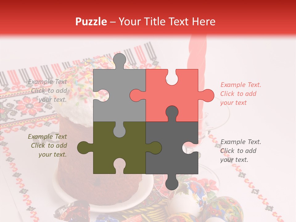 Feast Candle Yellow PowerPoint Template