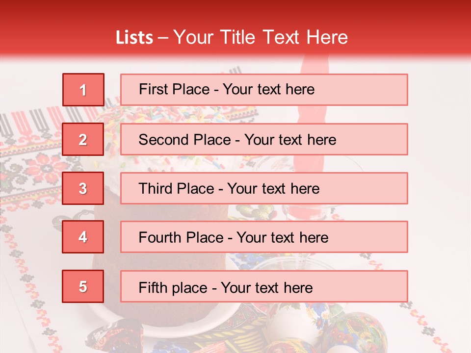 Feast Candle Yellow PowerPoint Template