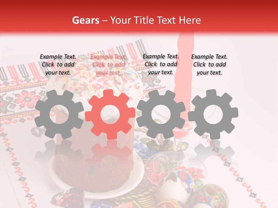 Feast Candle Yellow PowerPoint Template