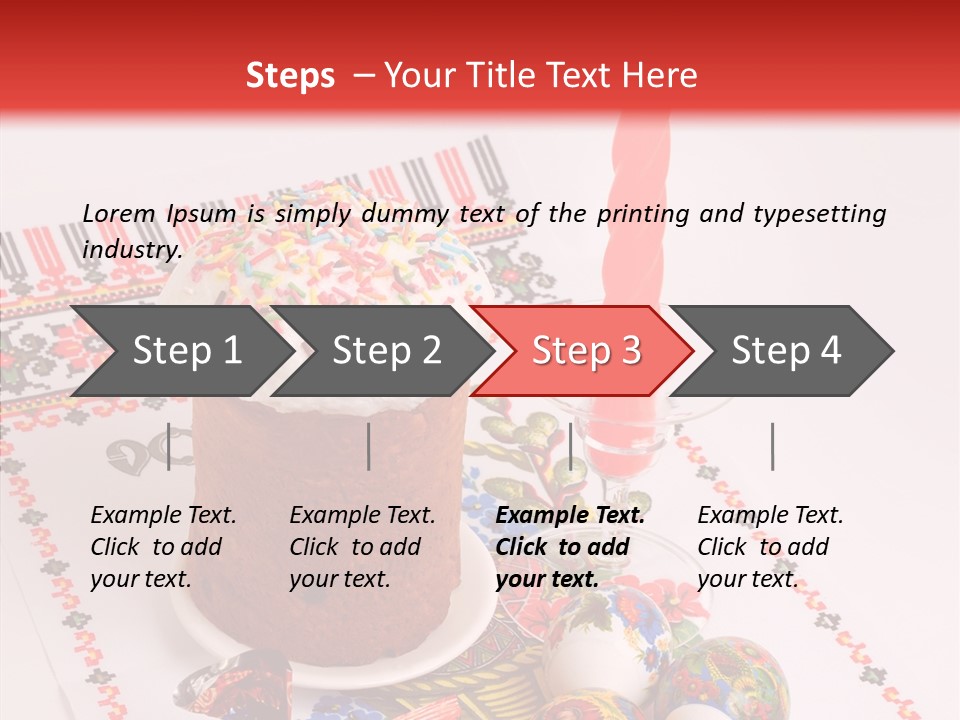 Feast Candle Yellow PowerPoint Template