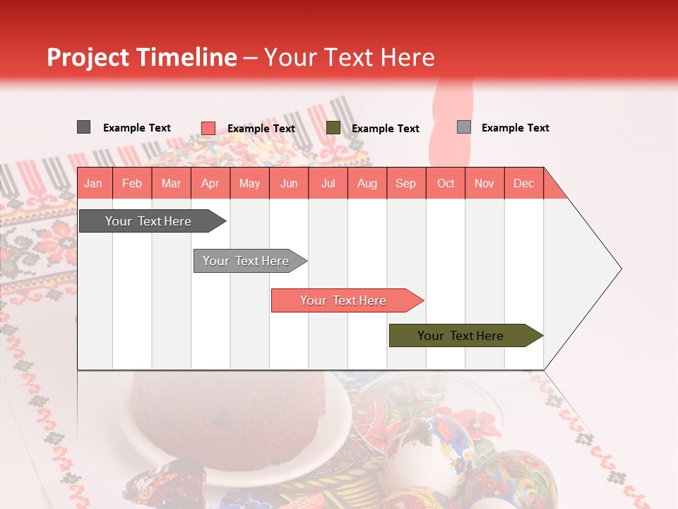 Feast Candle Yellow PowerPoint Template