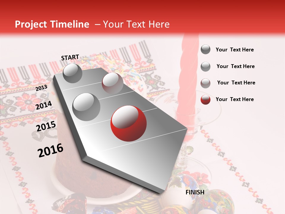 Feast Candle Yellow PowerPoint Template