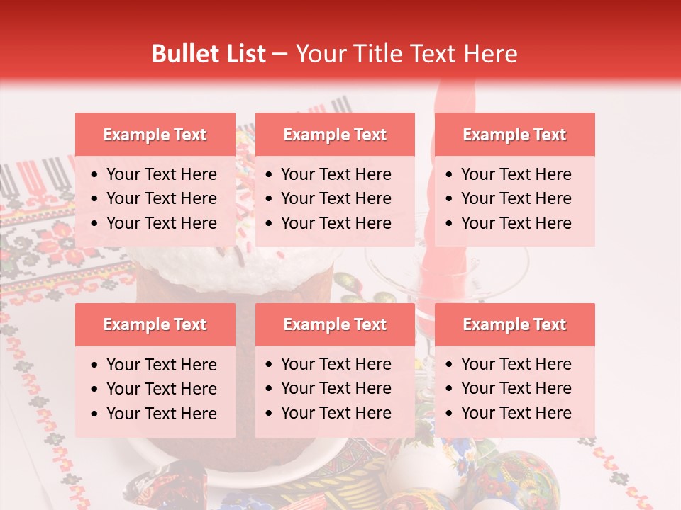 Feast Candle Yellow PowerPoint Template