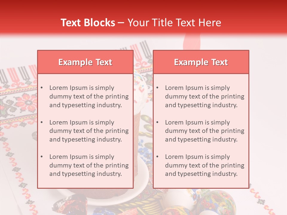 Feast Candle Yellow PowerPoint Template