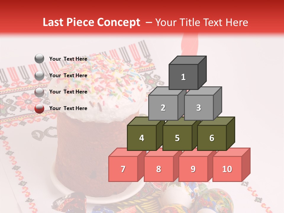 Feast Candle Yellow PowerPoint Template