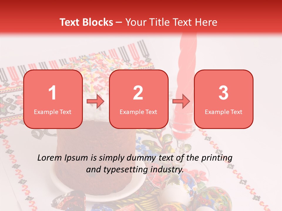 Feast Candle Yellow PowerPoint Template