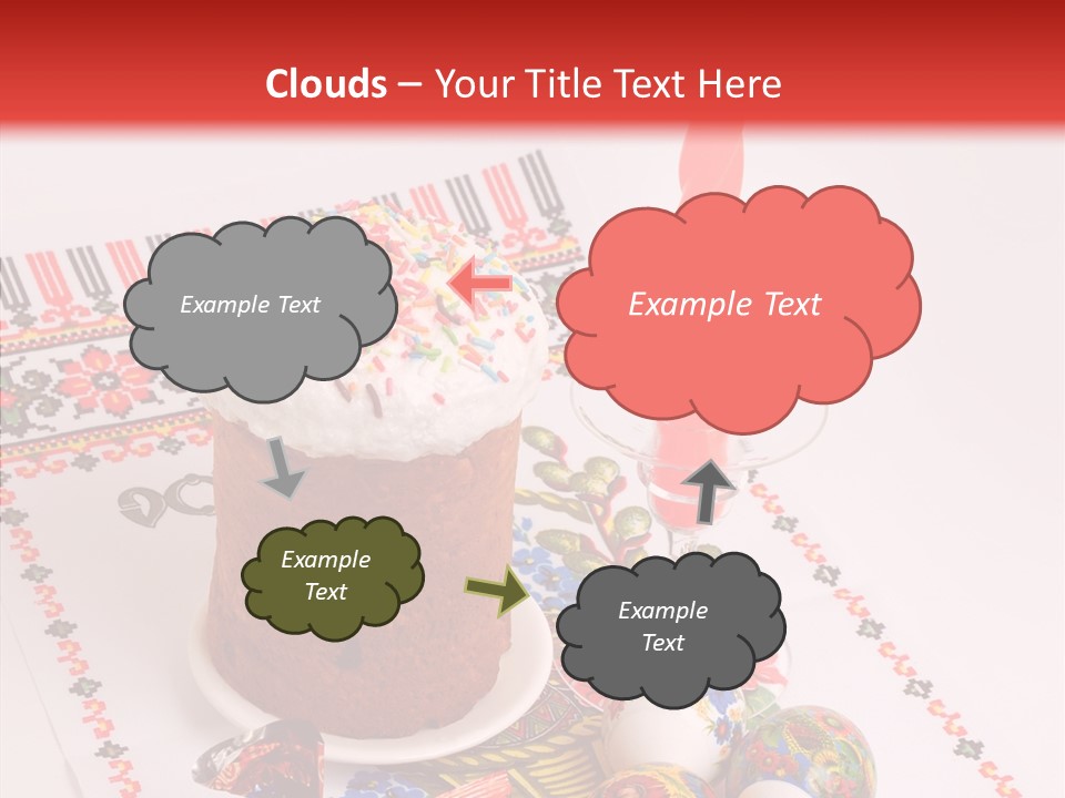 Feast Candle Yellow PowerPoint Template