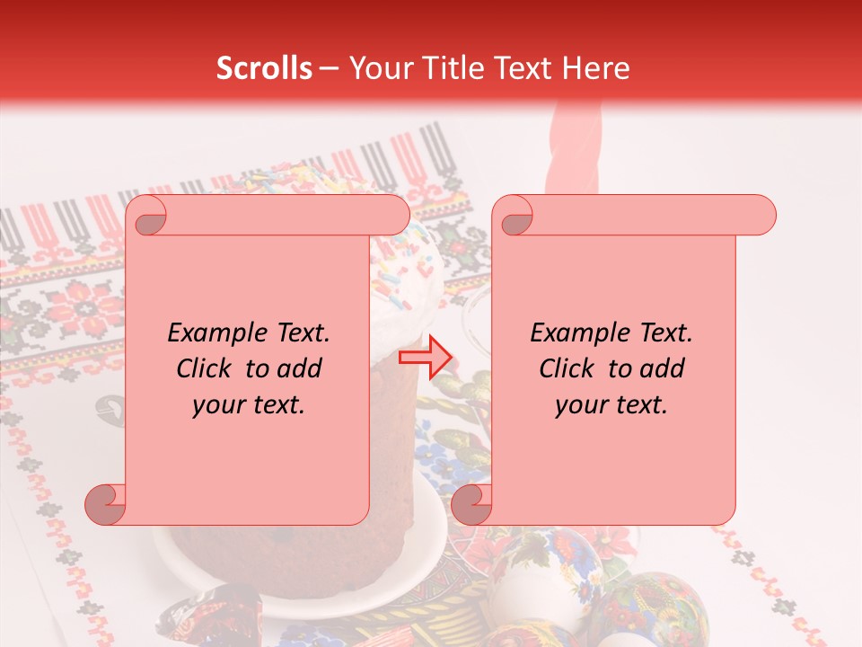 Feast Candle Yellow PowerPoint Template
