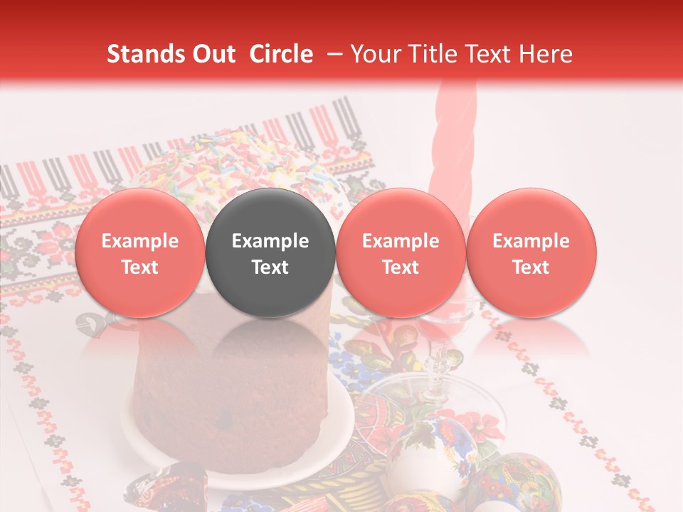 Feast Candle Yellow PowerPoint Template