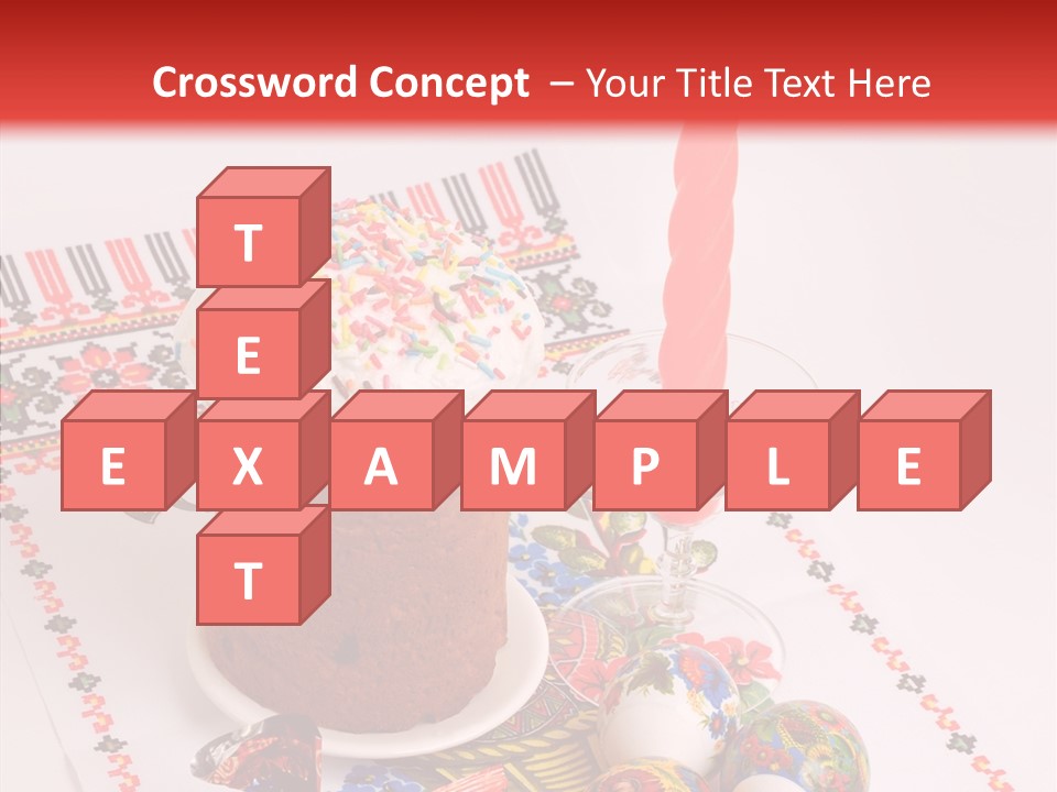 Feast Candle Yellow PowerPoint Template