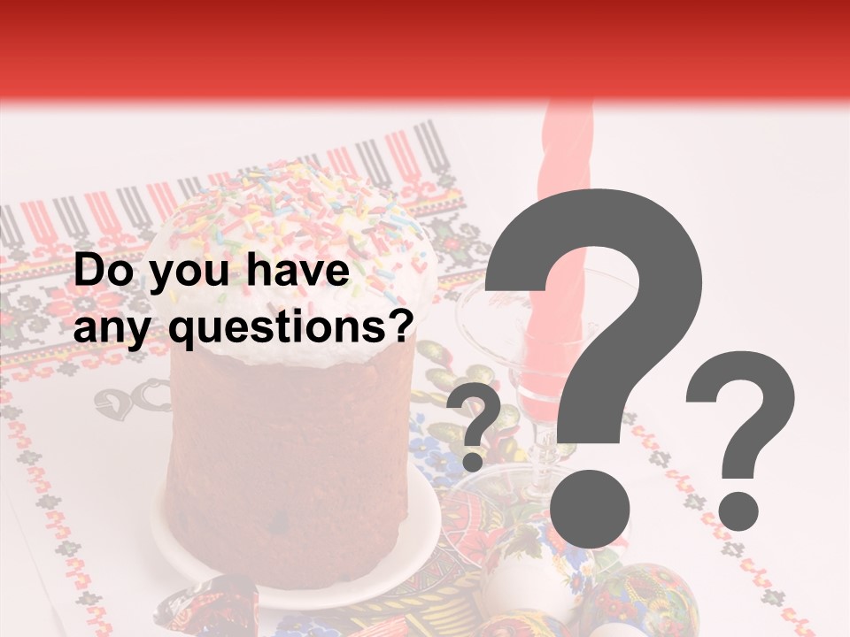 Feast Candle Yellow PowerPoint Template