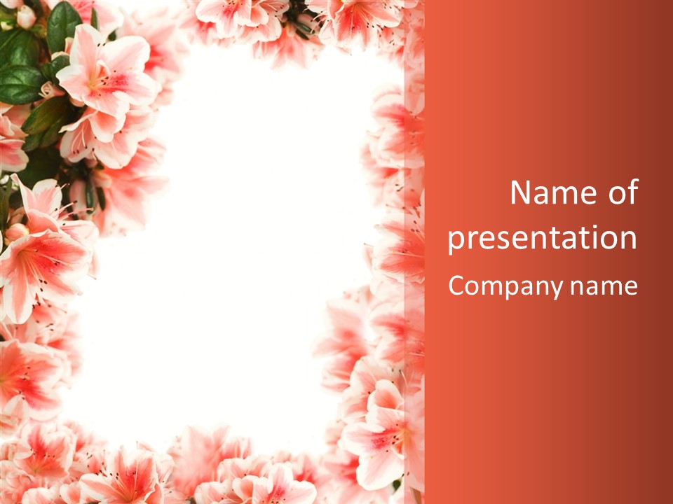 Leaf Botanical Flowers PowerPoint Template