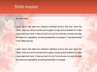 Leaf Botanical Flowers PowerPoint Template