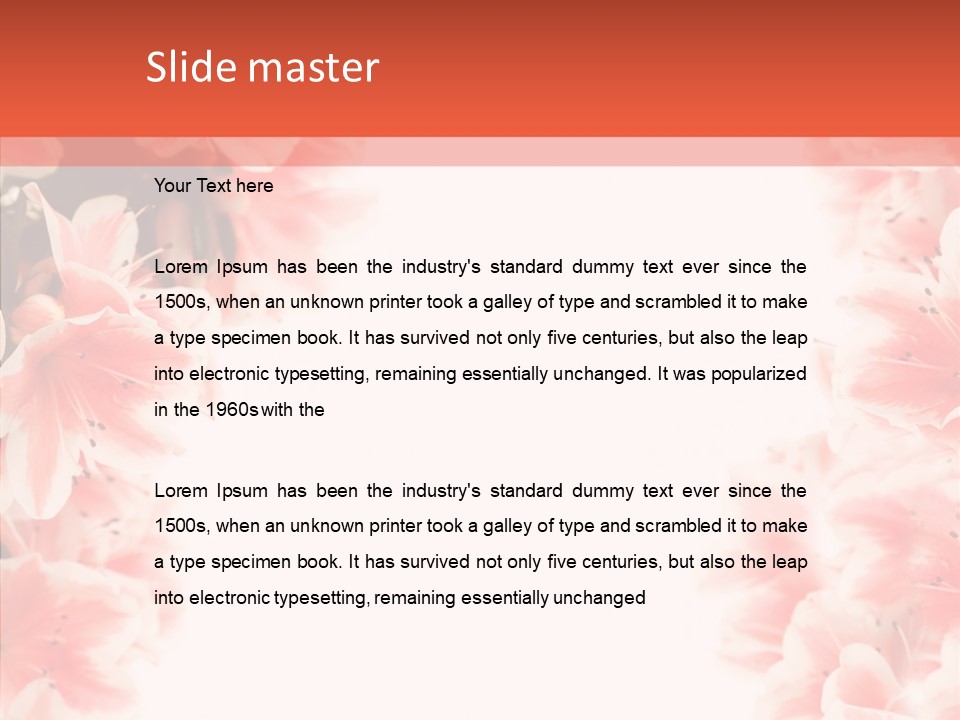 Leaf Botanical Flowers PowerPoint Template