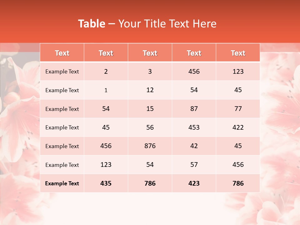Leaf Botanical Flowers PowerPoint Template
