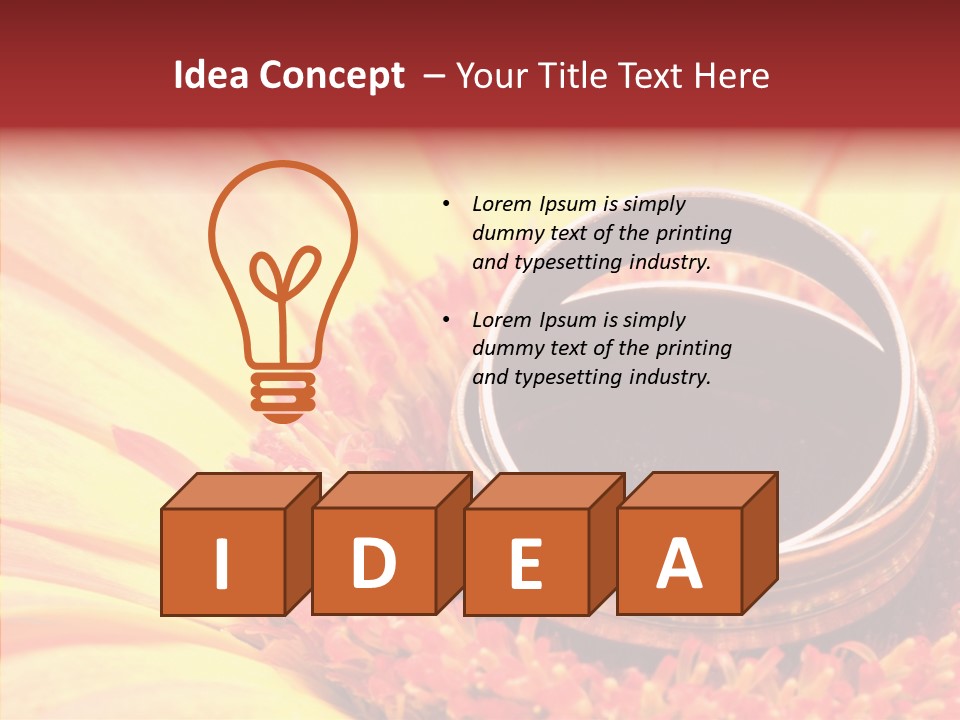 Card Bouquet Dating PowerPoint Template