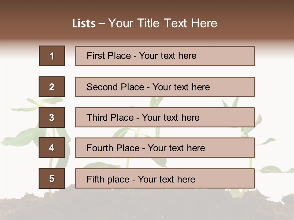 Leaf Environmental Growth PowerPoint Template