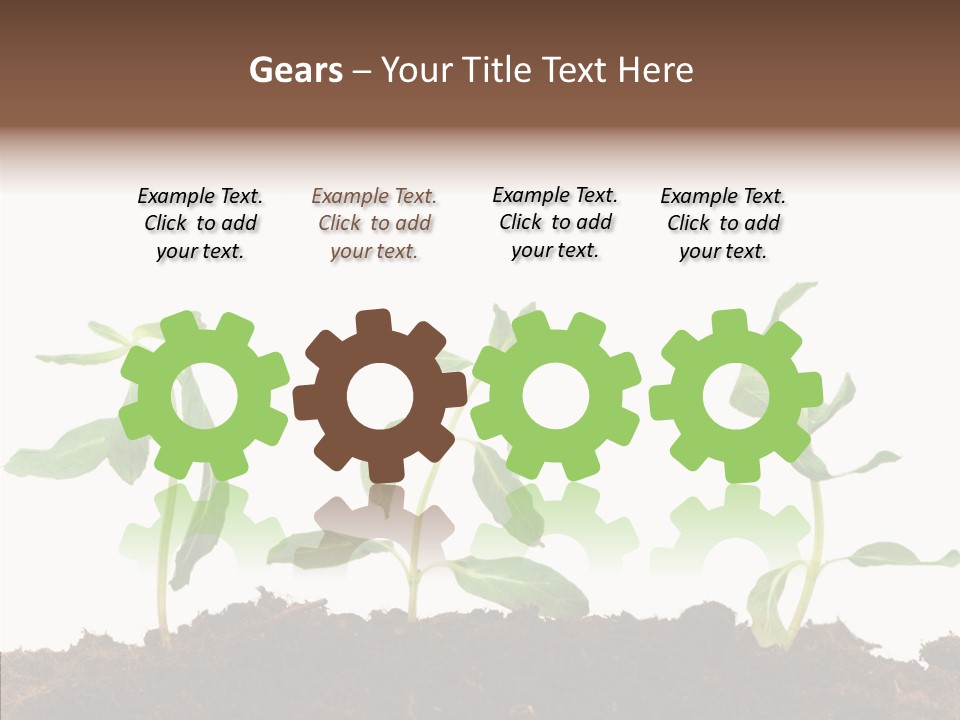 Leaf Environmental Growth PowerPoint Template
