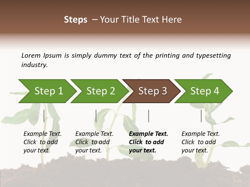 Leaf Environmental Growth PowerPoint Template