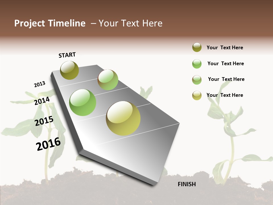 Leaf Environmental Growth PowerPoint Template