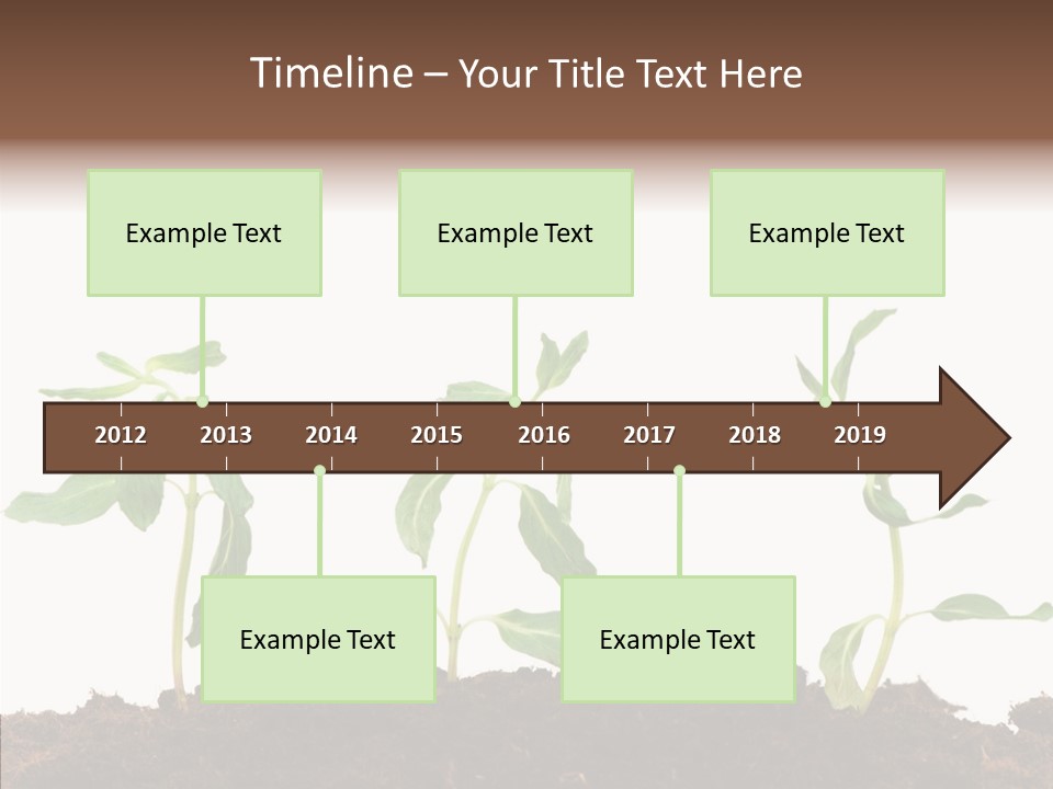Leaf Environmental Growth PowerPoint Template