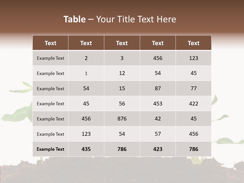 Leaf Environmental Growth PowerPoint Template