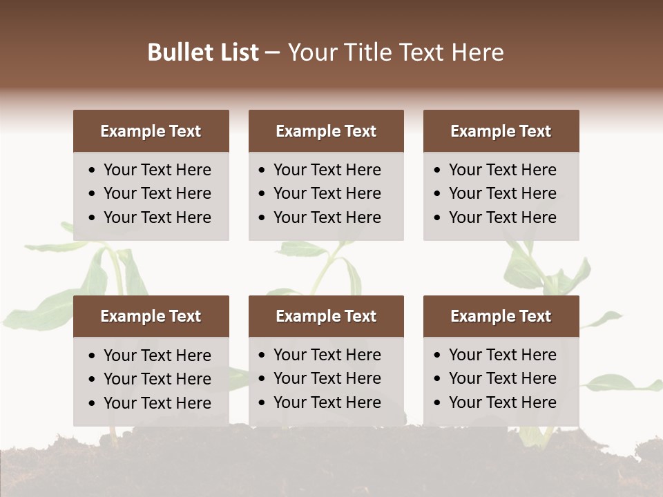 Leaf Environmental Growth PowerPoint Template