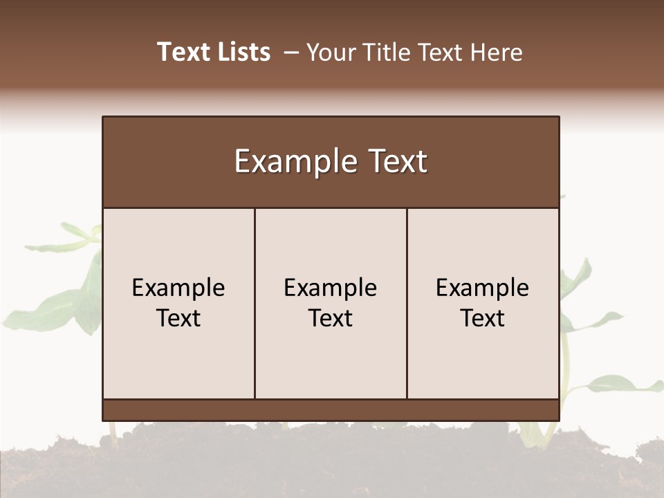 Leaf Environmental Growth PowerPoint Template