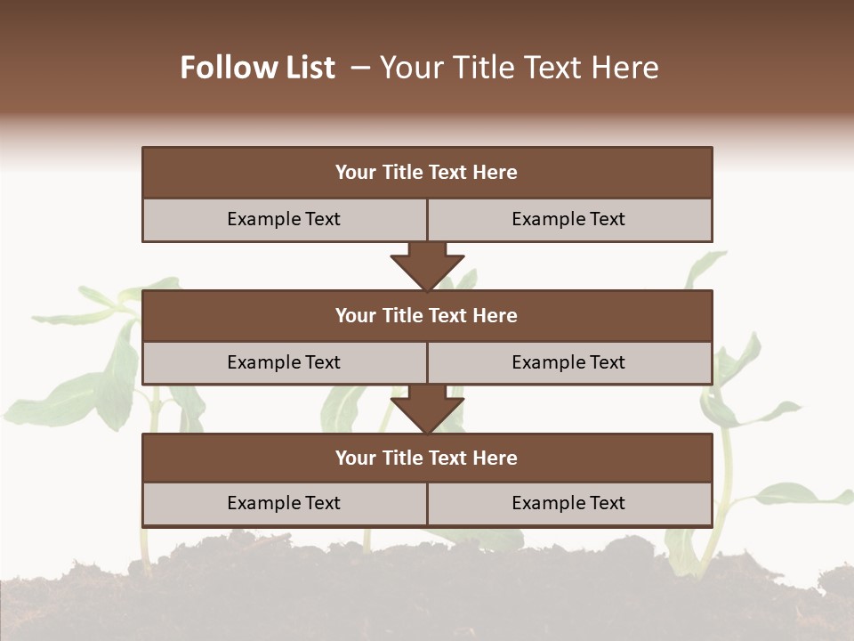 Leaf Environmental Growth PowerPoint Template