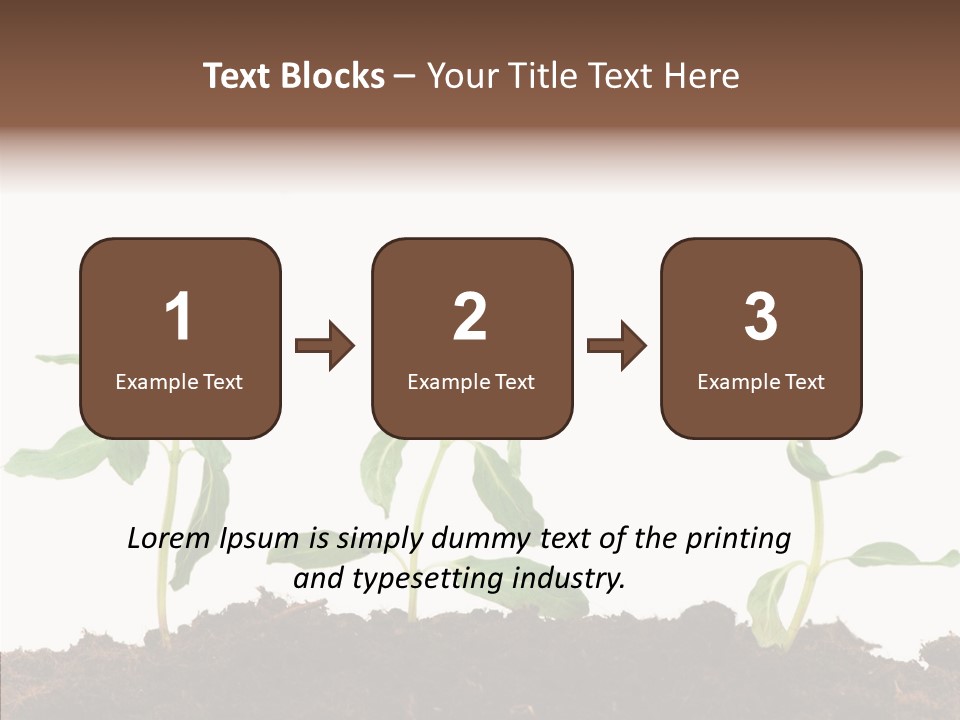 Leaf Environmental Growth PowerPoint Template