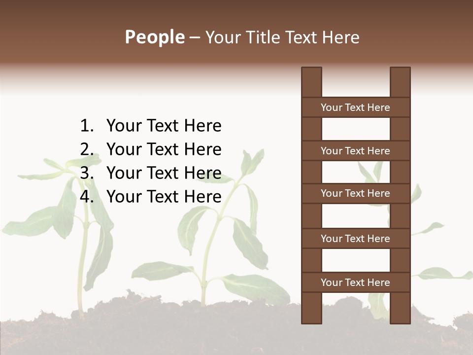 Leaf Environmental Growth PowerPoint Template