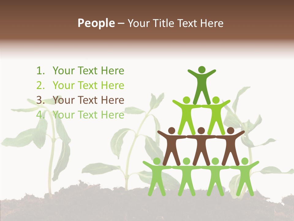 Leaf Environmental Growth PowerPoint Template