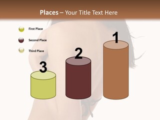 Bikini Beautiful Person PowerPoint Template