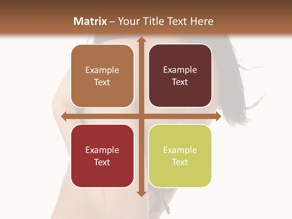 Bikini Beautiful Person PowerPoint Template