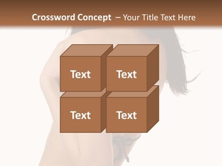 Bikini Beautiful Person PowerPoint Template