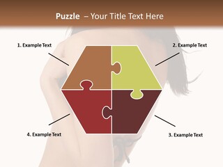 Bikini Beautiful Person PowerPoint Template