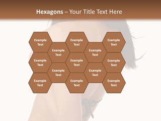 Bikini Beautiful Person PowerPoint Template