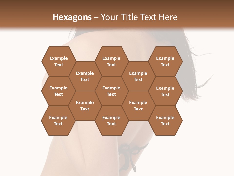 Bikini Beautiful Person PowerPoint Template