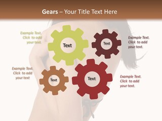 Bikini Beautiful Person PowerPoint Template