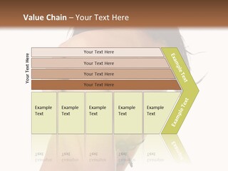 Bikini Beautiful Person PowerPoint Template