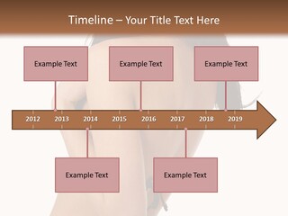 Bikini Beautiful Person PowerPoint Template