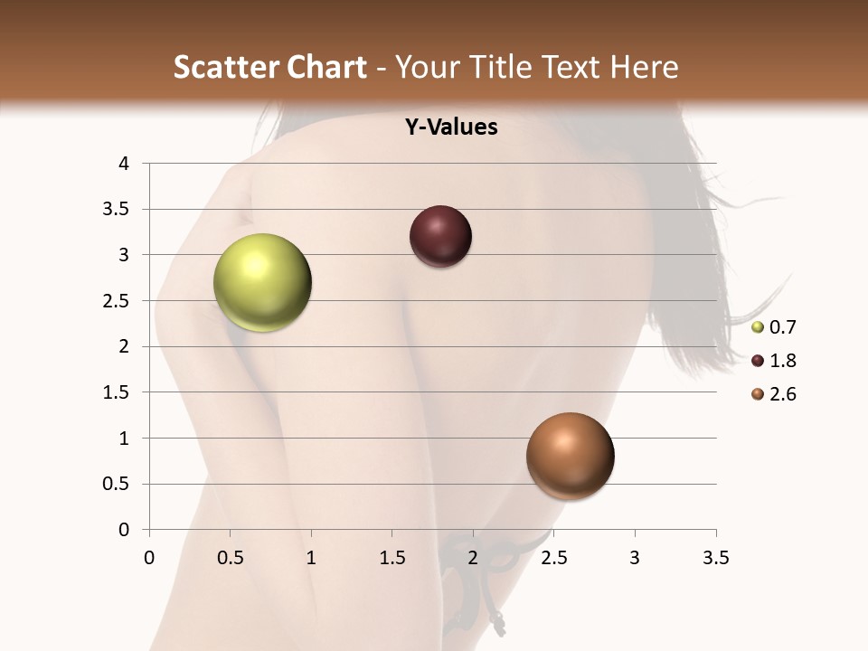 Bikini Beautiful Person PowerPoint Template