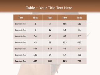 Bikini Beautiful Person PowerPoint Template