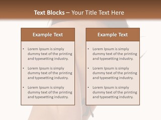 Bikini Beautiful Person PowerPoint Template